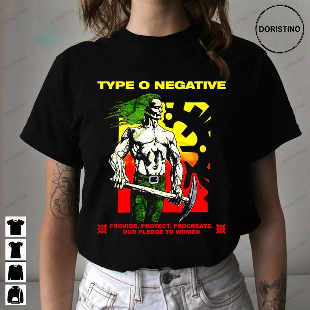Provide Protect Procreats Our Pledge To Women Type O Negative Limited Edition T-shirts